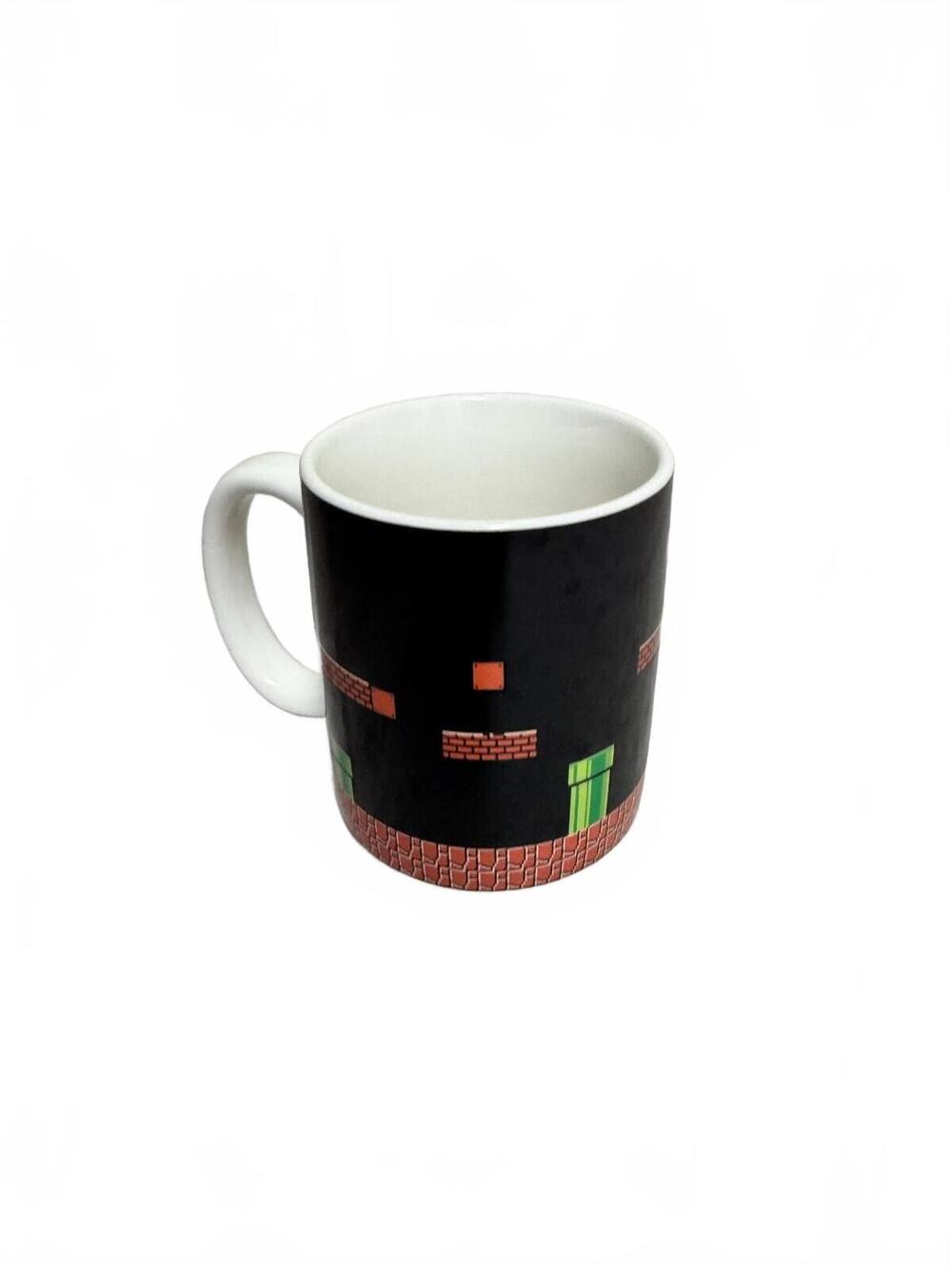 Paladone Nintendo Super Mario Bros Heat Changing Coffee Mug Ceramic Black 2015
